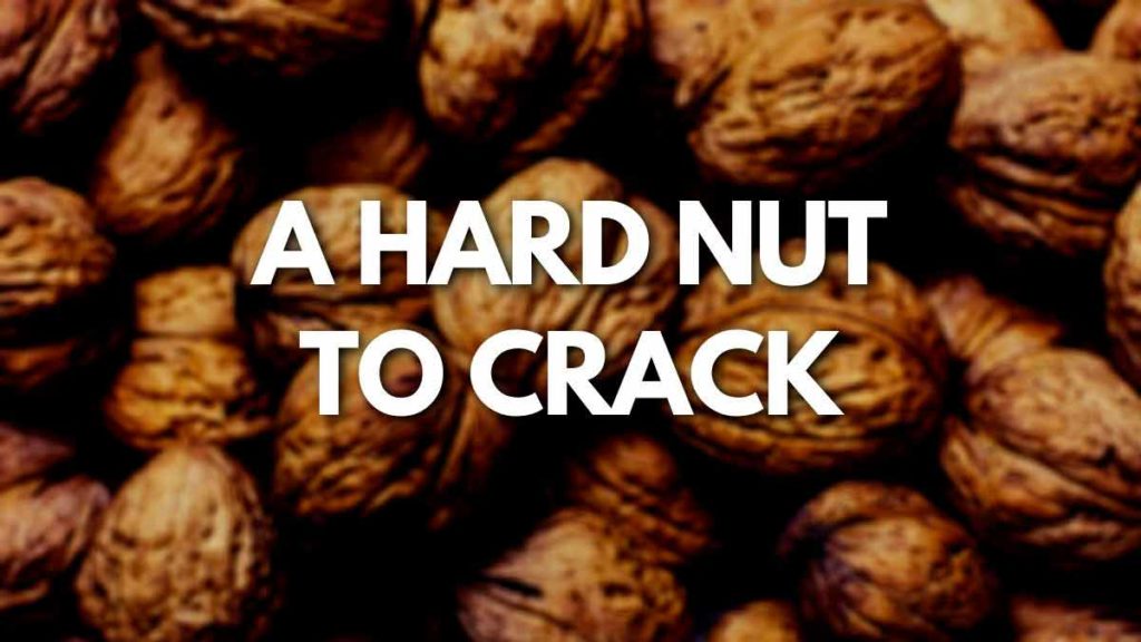 A hard nut to crack